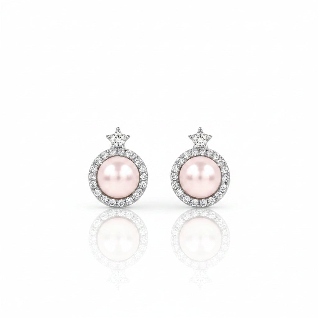 Celestial Blush Pearl Jewelry Set