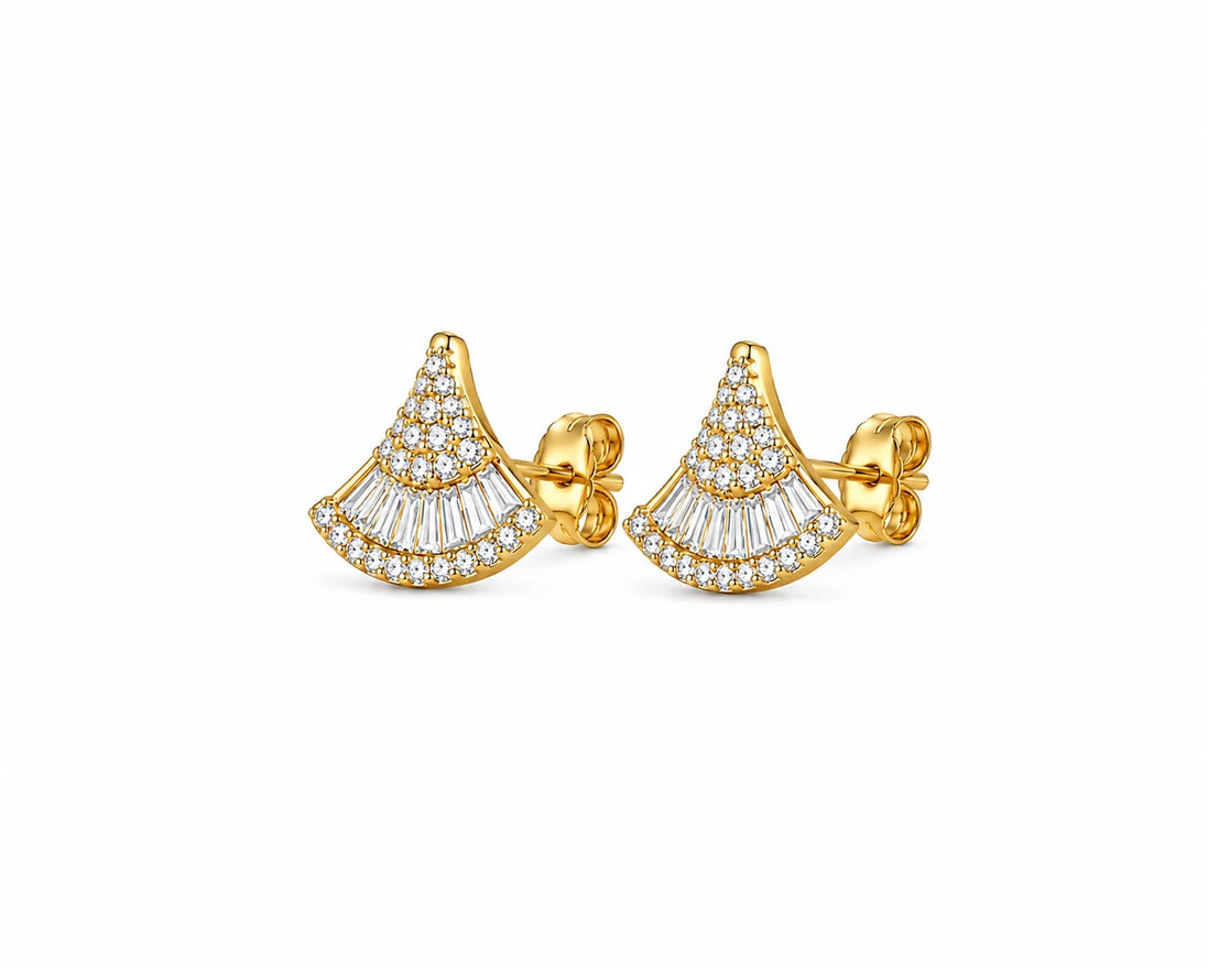 Seraphine Fan Stud Earrings
