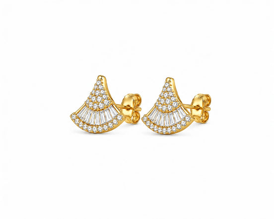 Seraphine Fan Stud Earrings