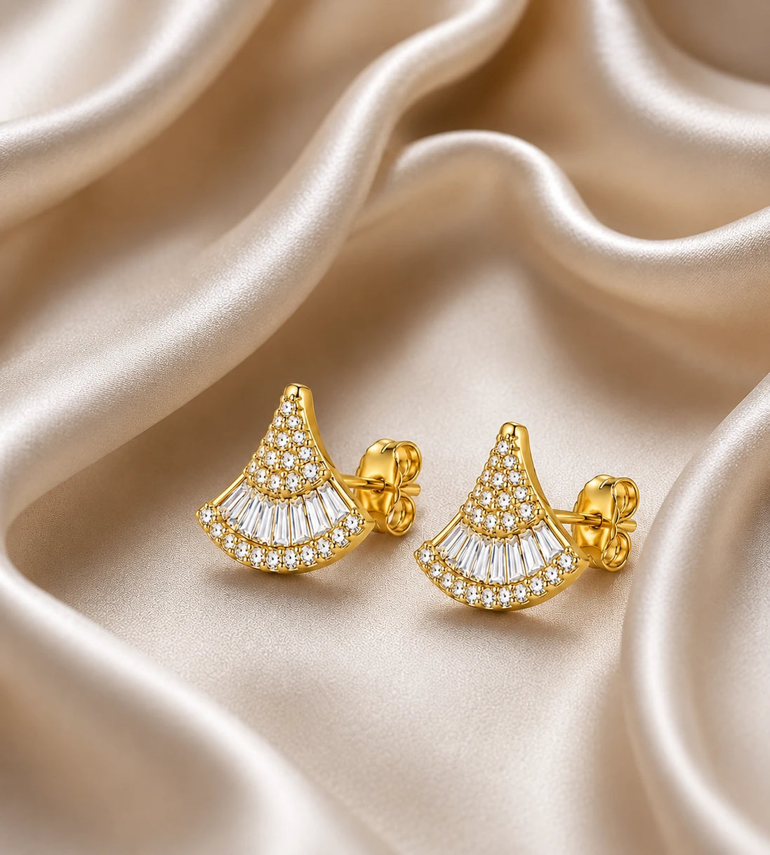 Seraphine Fan Stud Earrings