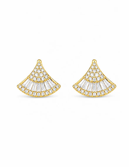 Seraphine Fan Stud Earrings