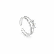 Pearl Bow Open Ring