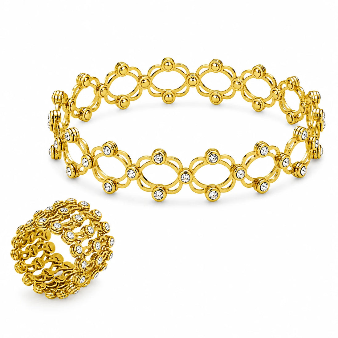 Reverie Flex Ring Bracelet gold