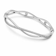 Silver Wave Twist Ladies Kada