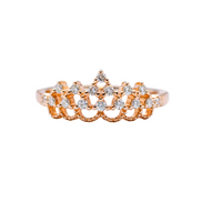 Regal Bloom Crown Ring