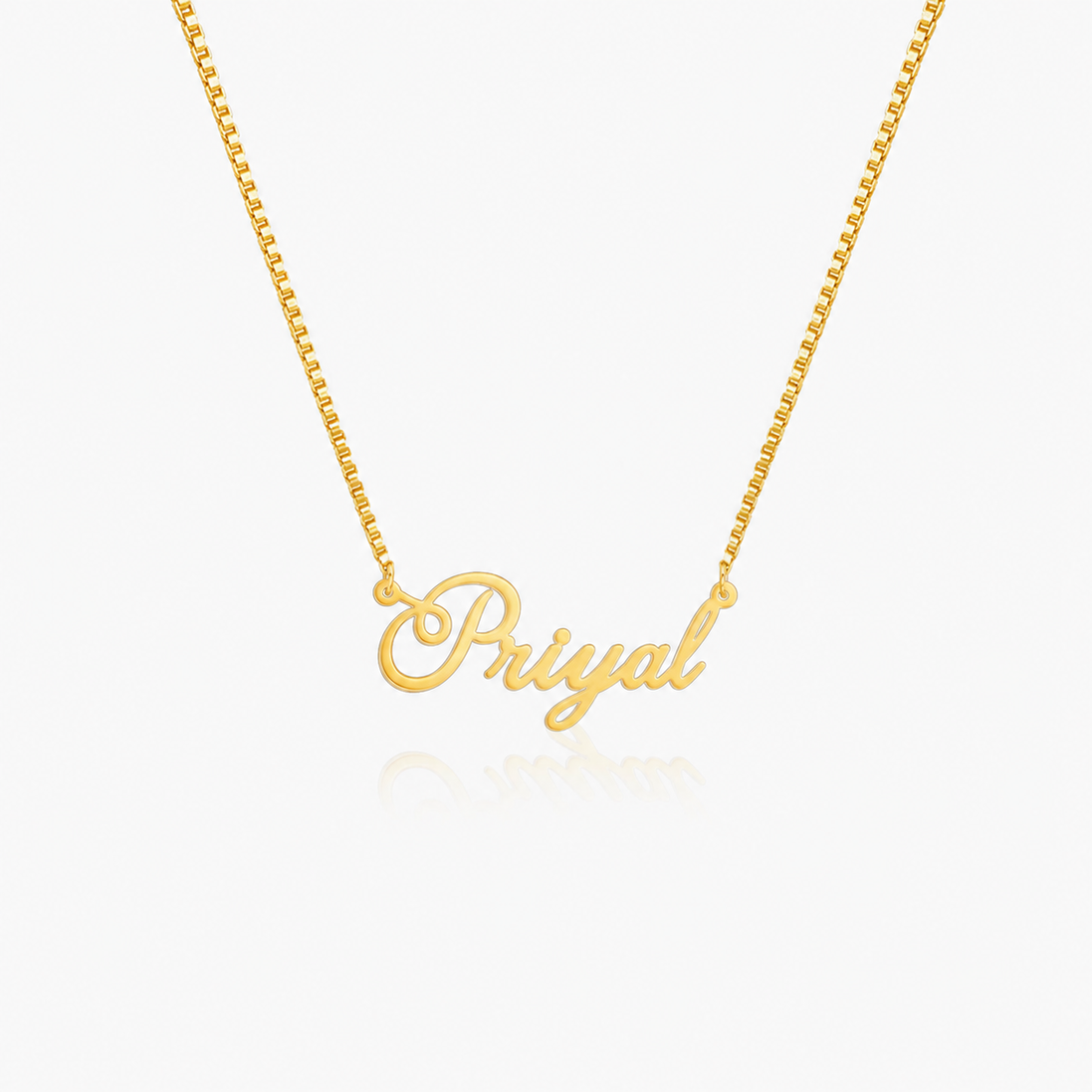 Personalized Name Necklace Gold Plated