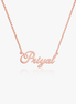 Persoanalized Name Necklace Rose Gold Plated