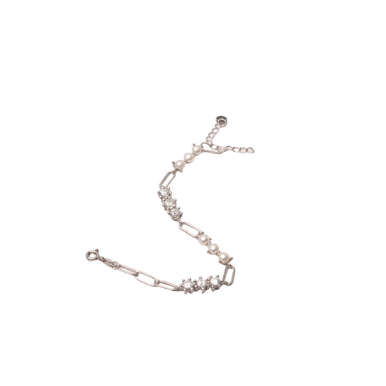 Pearl Glimmer Link Bracelet