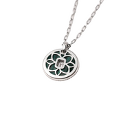 Emerald Bloom Medallion Necklace