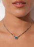 Silver Azure Link Luxe Necklace
