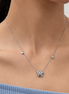 Silver Petal Shine Necklace