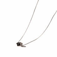 Silver Monarch Noir Pendant