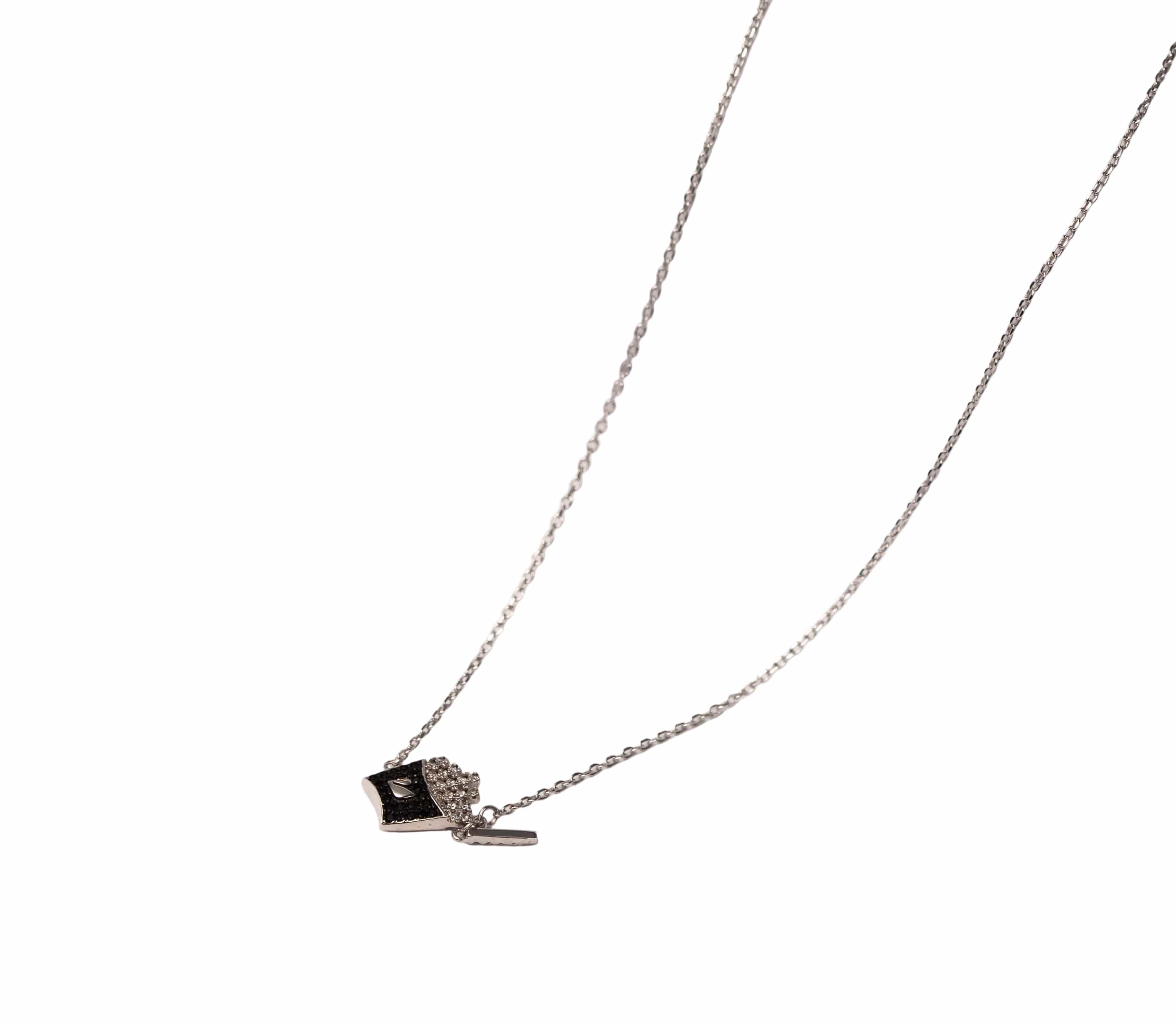 Silver Monarch Noir Pendant