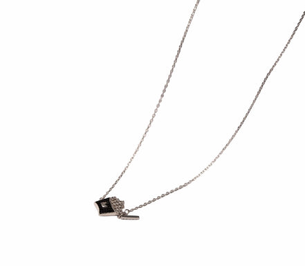 Silver Monarch Noir Pendant