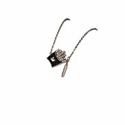 Silver Monarch Noir Pendant