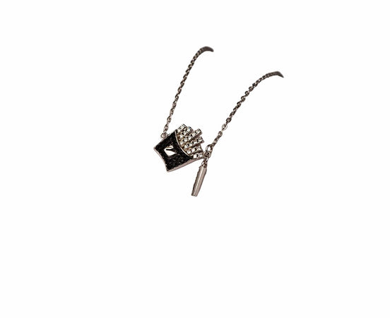 Silver Monarch Noir Pendant