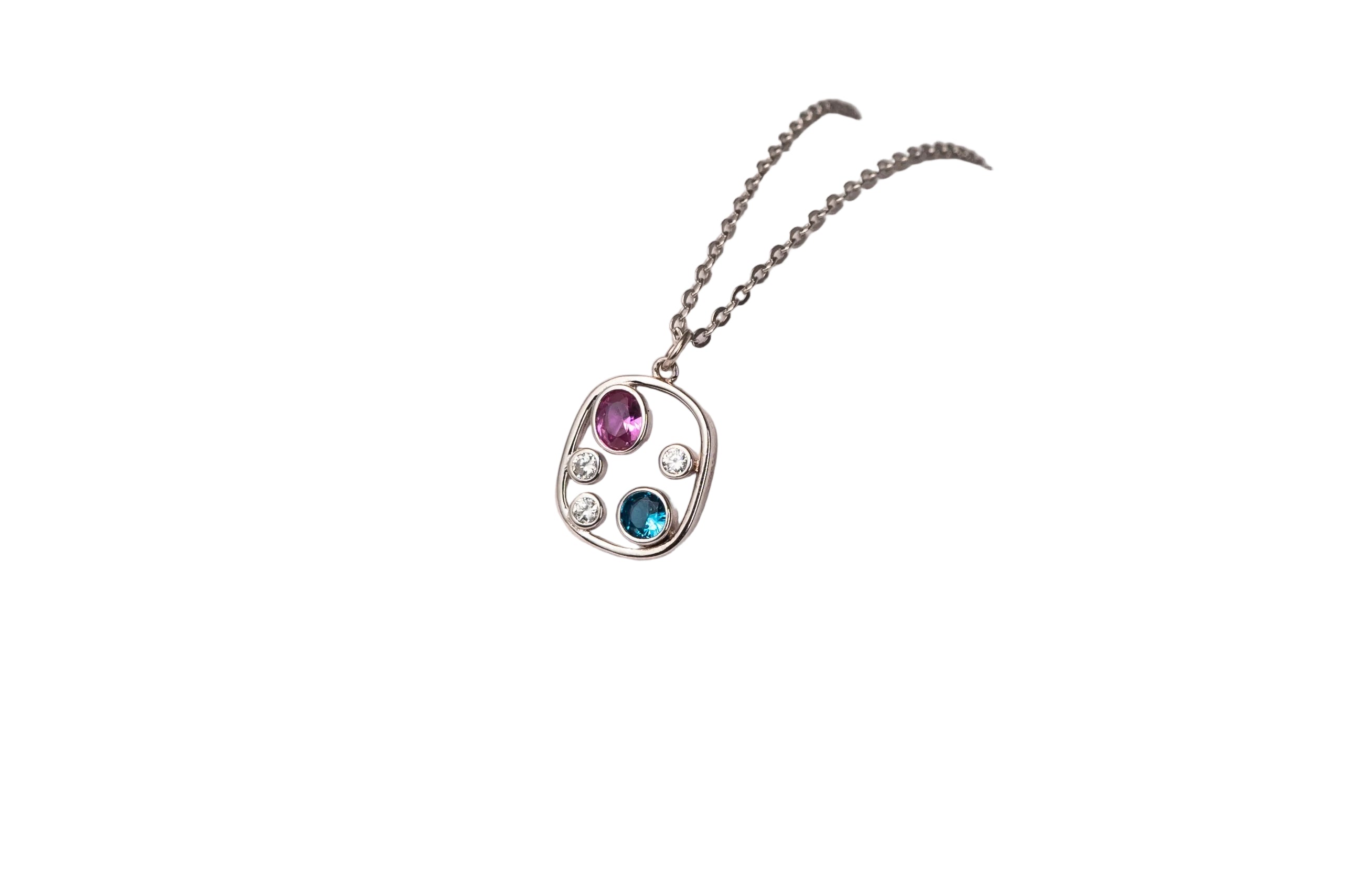 Silver Celestial Orbit Pendant