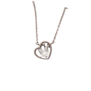 Dainty Heart Bunny Necklace