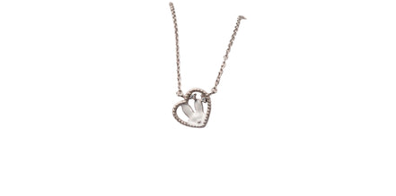 Dainty Heart Bunny Necklace