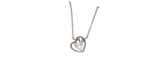 Dainty Heart Bunny Necklace