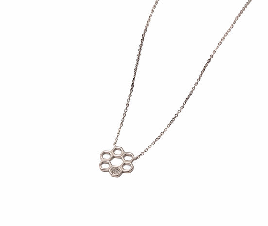 Silver Hexa Hive Pendant