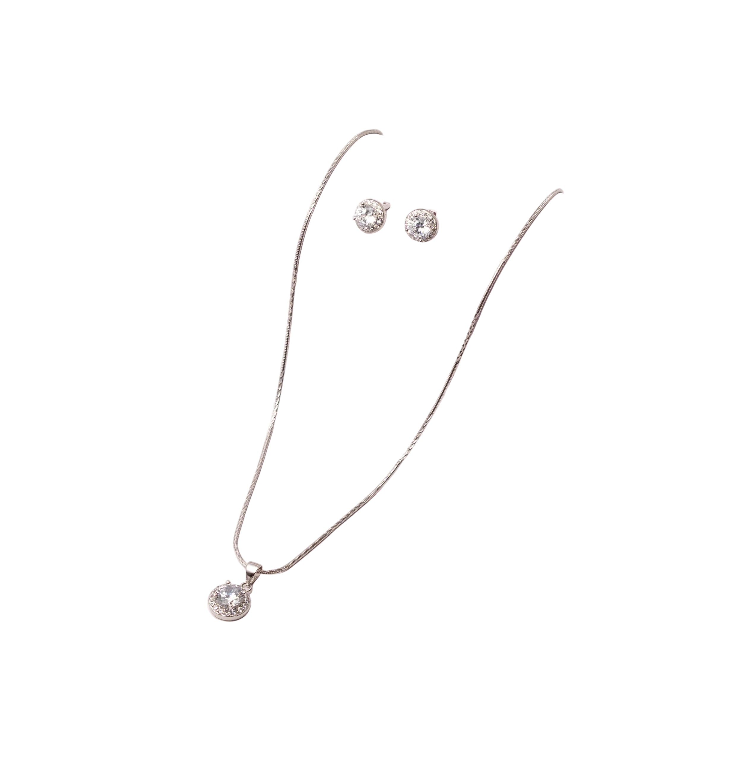 Silver Celeste Spark Pendant Set