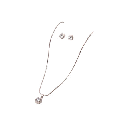 Silver Celeste Spark Pendant Set