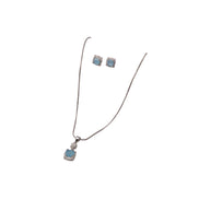 Silver Azure Halo Elegance Set