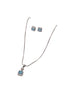 Silver Azure Halo Elegance Set