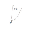 Silver Azure Halo Elegance Set