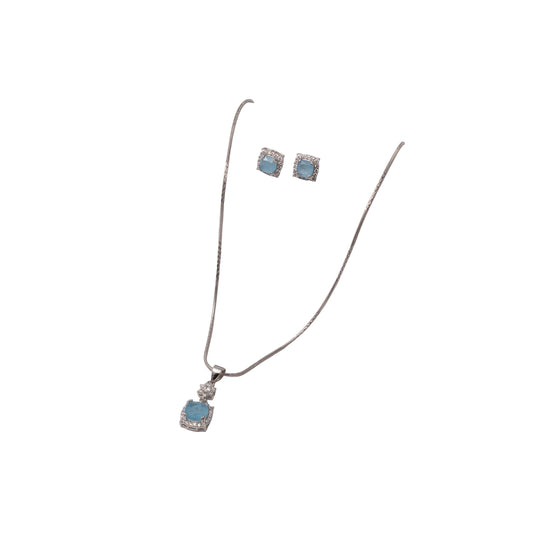 Silver Azure Halo Elegance Set
