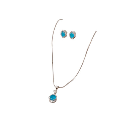 Silver Ocean Halo Grace Set