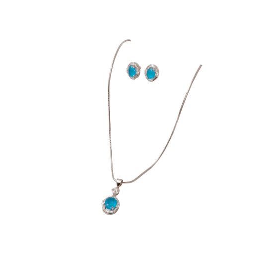 Silver Ocean Halo Grace Set