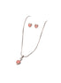 Silver Blush Heart Elegance Set