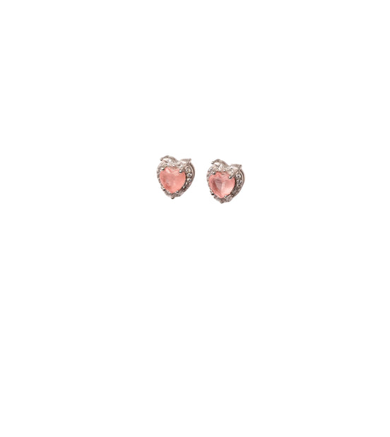 Silver Blush Heart Elegance Set