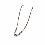 Silver Azure Link Luxe Necklace
