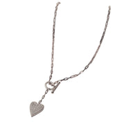 Luxe Heart Toggle Necklace