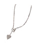 Luxe Heart Toggle Necklace