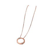 Silver Rose Halo Bloom Necklace