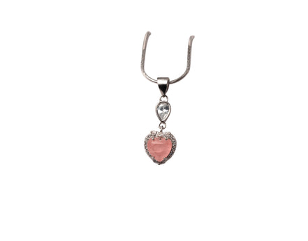 Silver Blush Heart Elegance Set