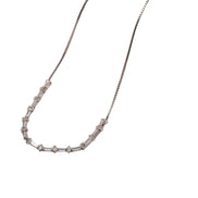 Crystal Arc Bar Necklace