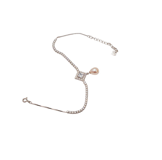 Celeste Pearl Drop Bracelet
