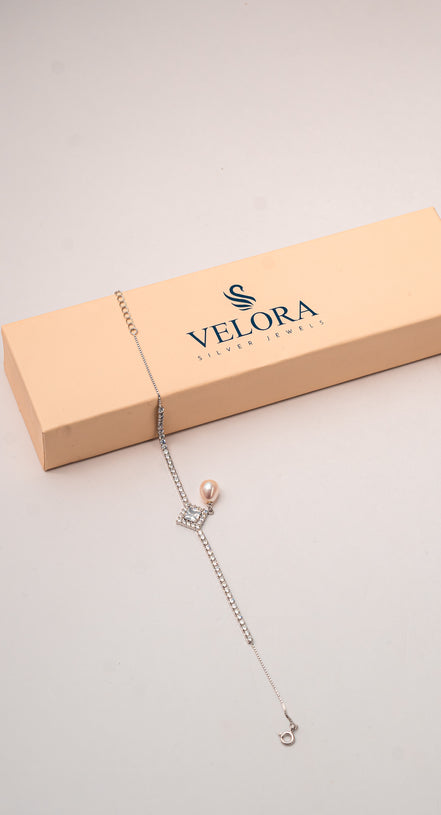Celeste Pearl Drop Bracelet