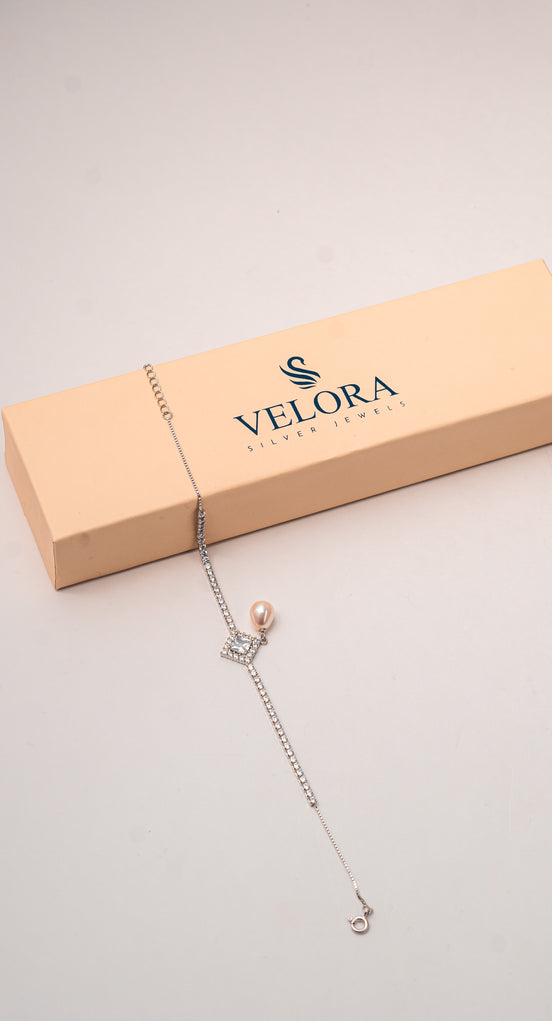 Celeste Pearl Drop Bracelet