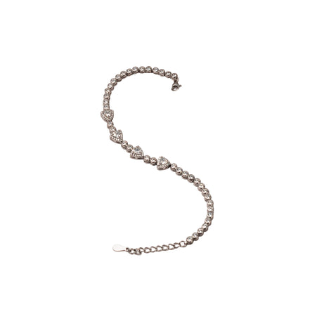Crystal Heartline Bracelet