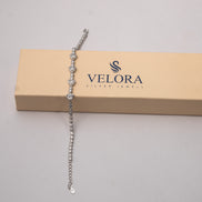 Crystal Heartline Bracelet