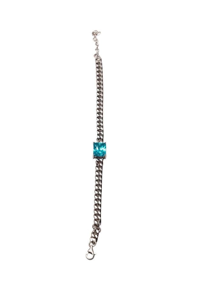Aqua Edge Chain Bracelet