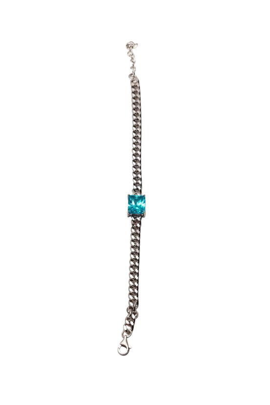 Aqua Edge Chain Bracelet