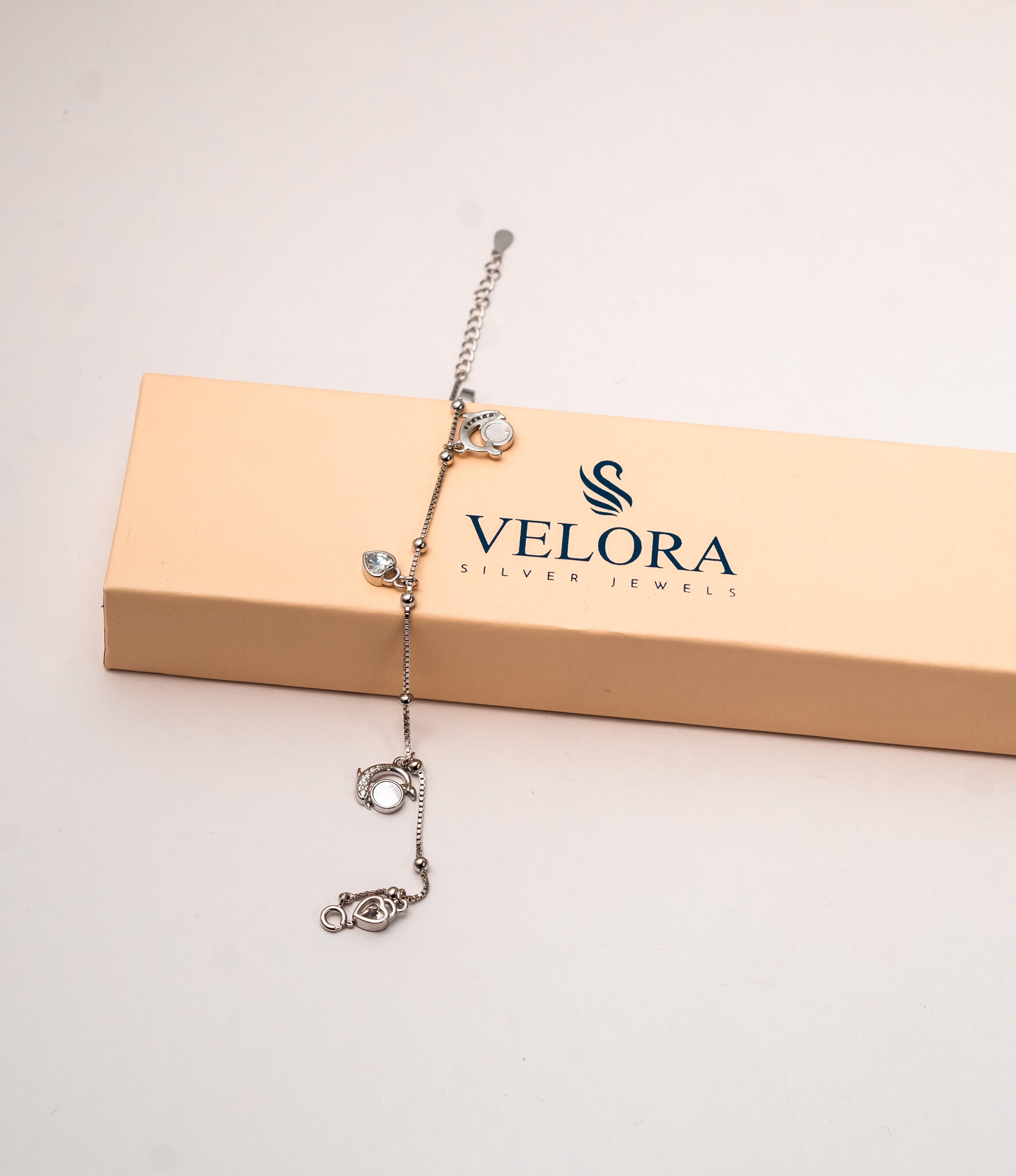 Silver Celeste Charm Bracelet
