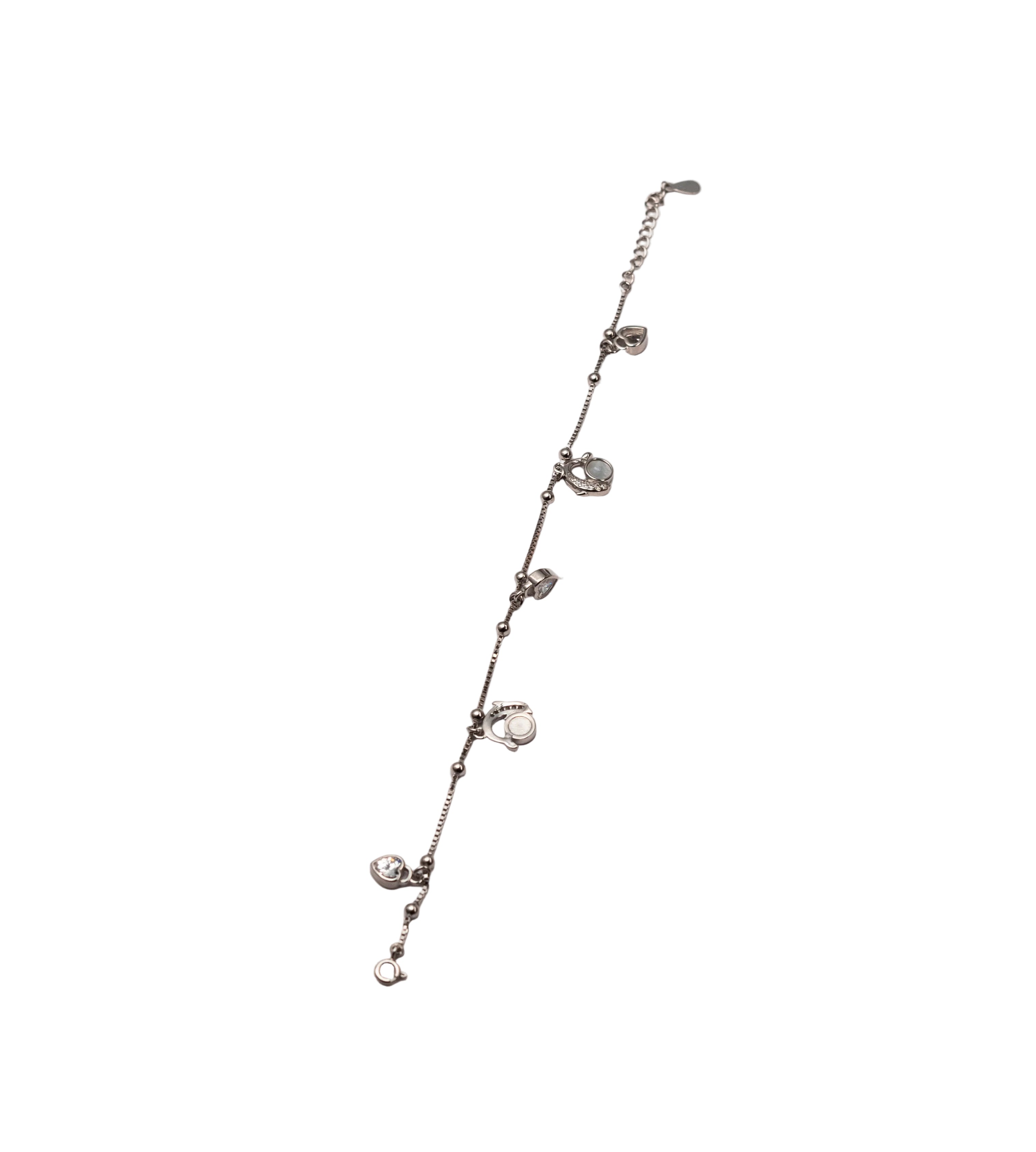 Silver Celeste Charm Bracelet